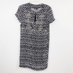 Lucky Brand Geometric Sequins Sheath Dress B220